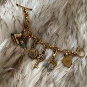 Gold Juicy Couture Charm Bracelet